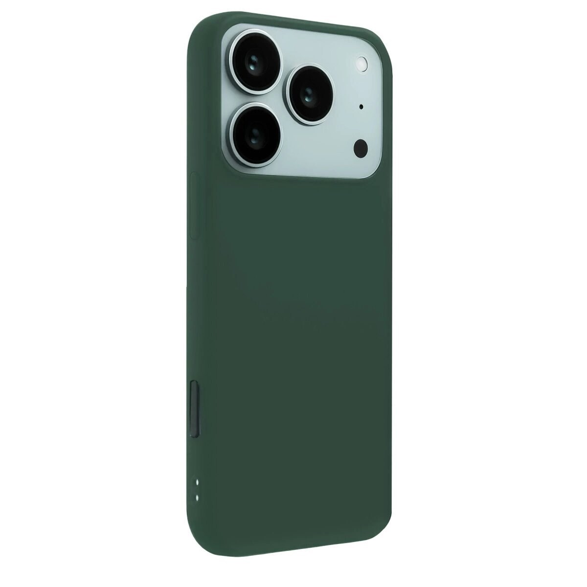 Apple İphone 17 Pro Nano İçi Kadife Silikon - Koyu Yeşil