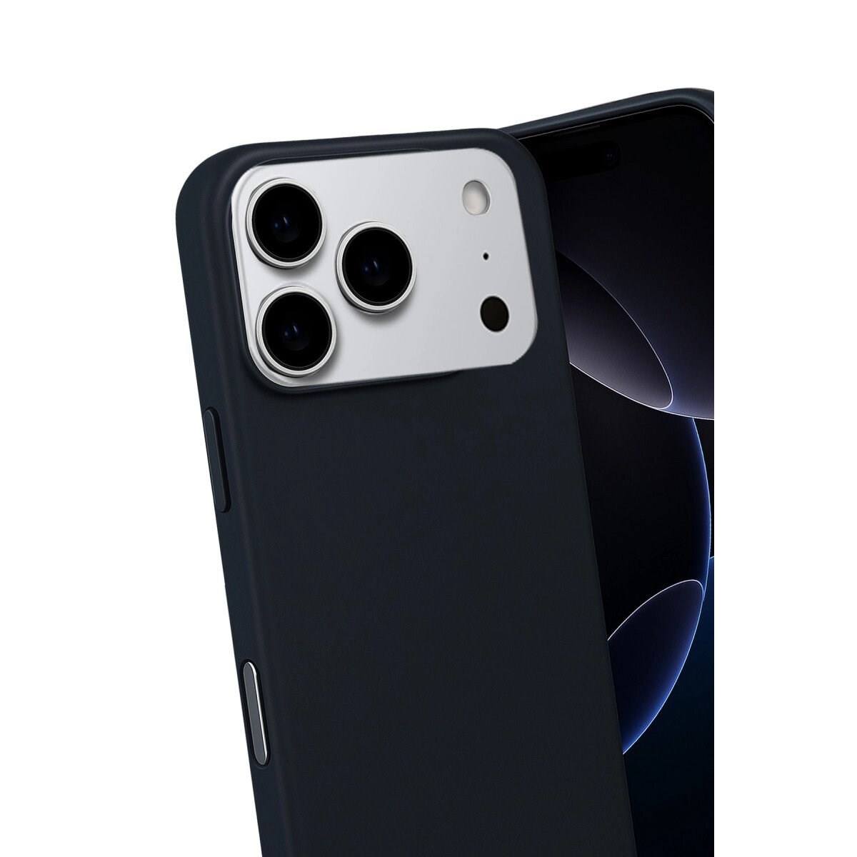 Apple İphone 17 Pro Nano İçi Kadife Silikon - Siyah