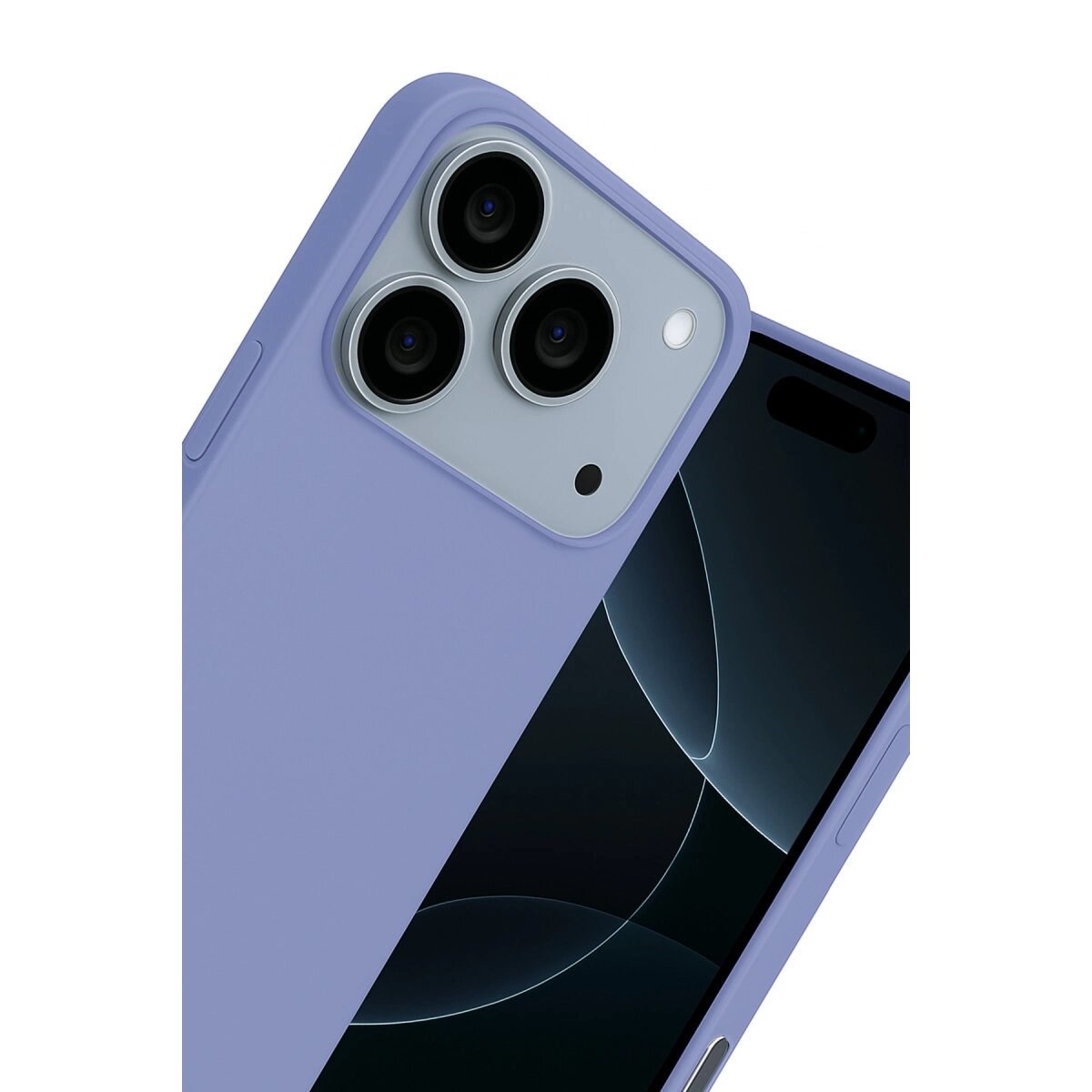 Apple İphone 17 Pro Nano İçi Kadife Silikon - Lila