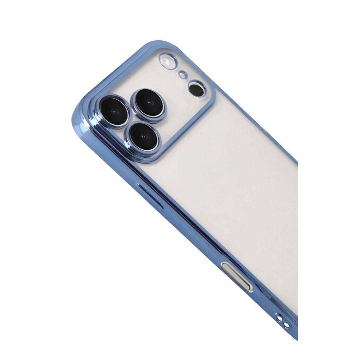 Apple İphone 17 Pro Razer Lensli Silikon - Açık Mavi