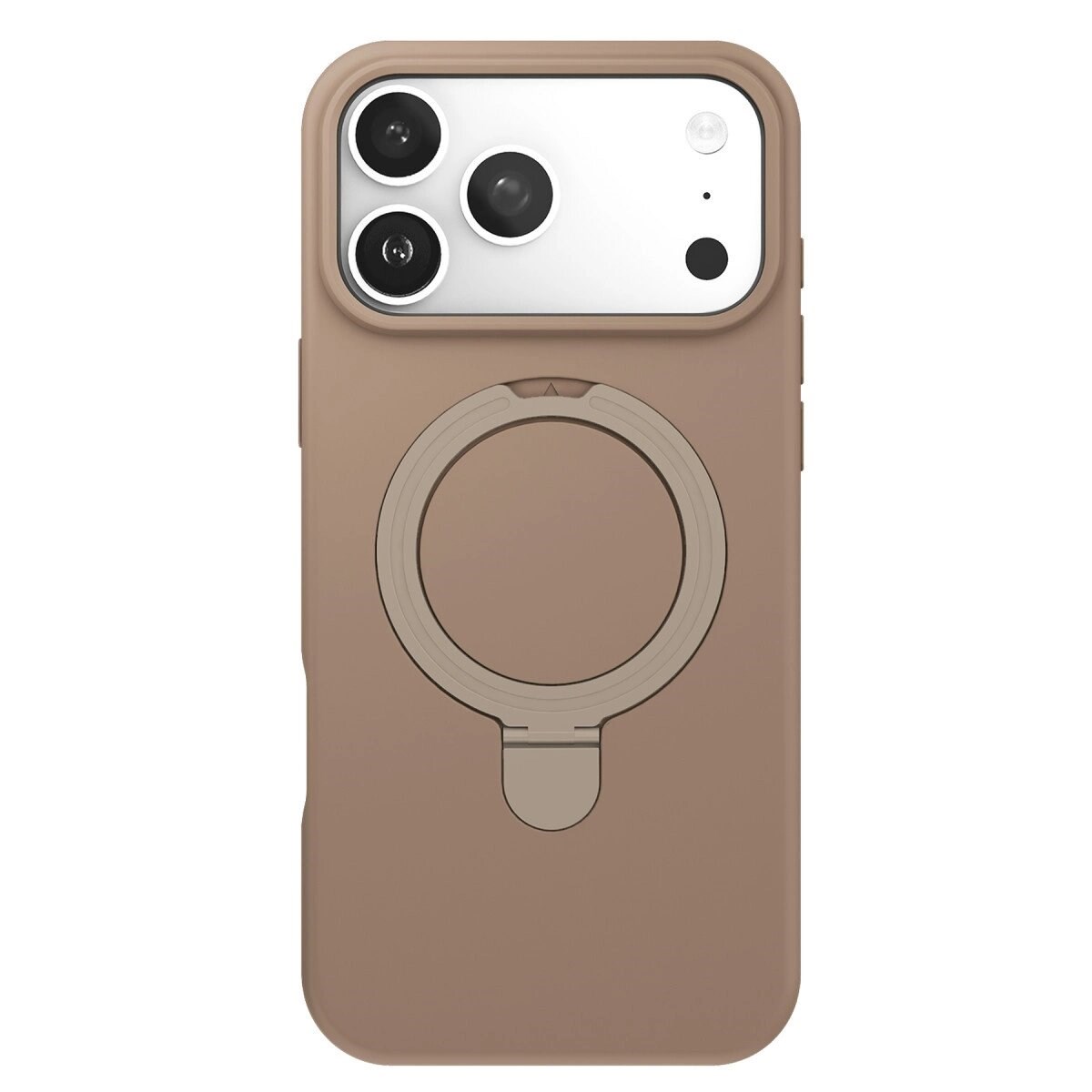 Apple İphone 17 Pro Regal Magsafe Standlı Kapak - Çöl Titanyum