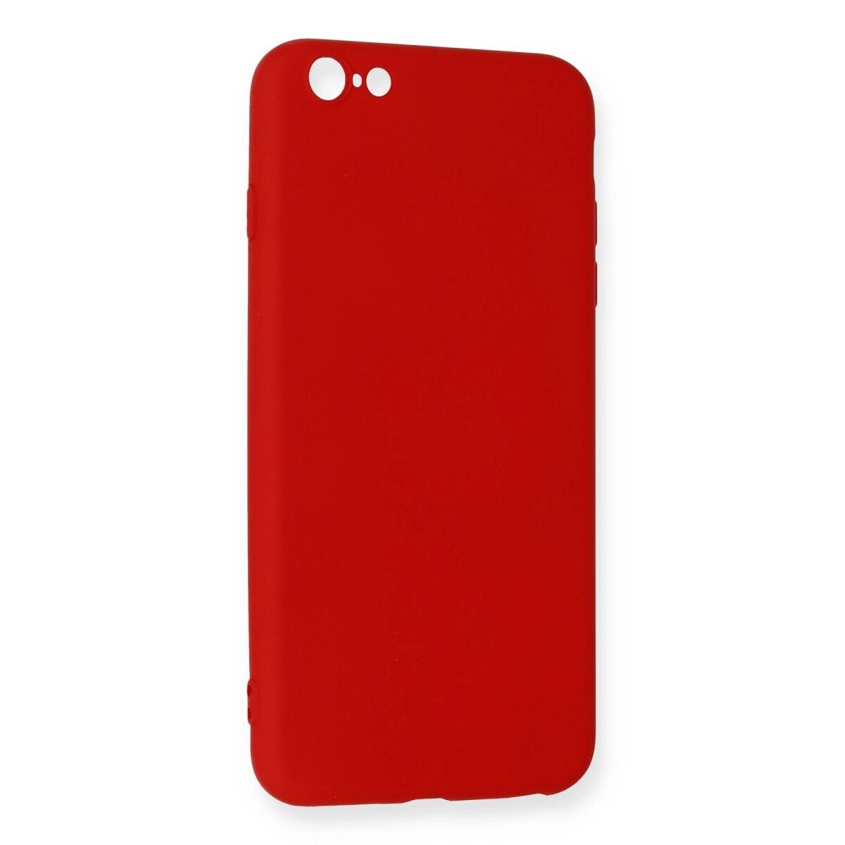 Apple İphone 6 Plus Kılıf Nano İçi Kadife Silikon - Kırmızı