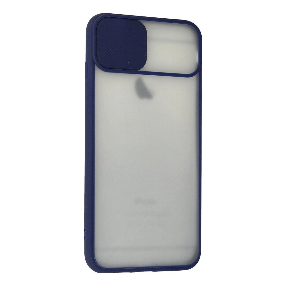 Apple İphone 6 Plus Kılıf Palm Buzlu Kamera Sürgülü Silikon - Lacivert
