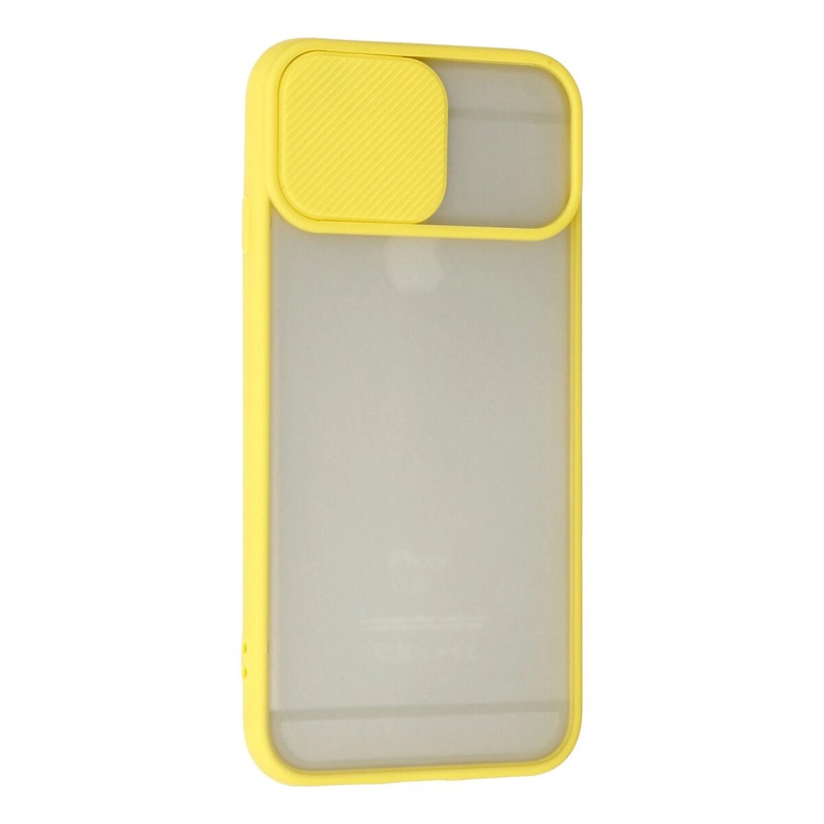 Apple İphone 6 Plus Kılıf Palm Buzlu Kamera Sürgülü Silikon - Sarı