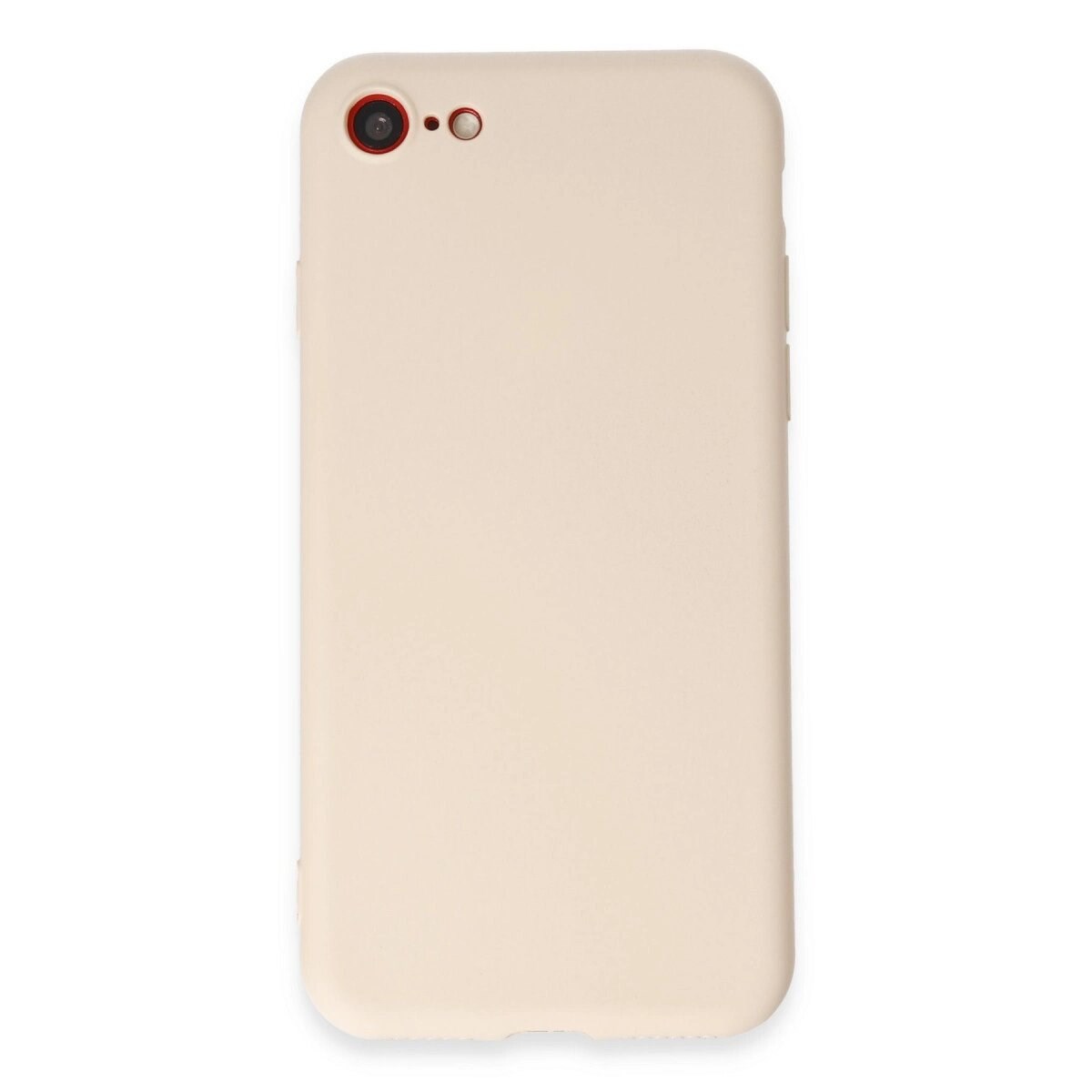 Apple İphone 7 Kılıf First Silikon - Krem