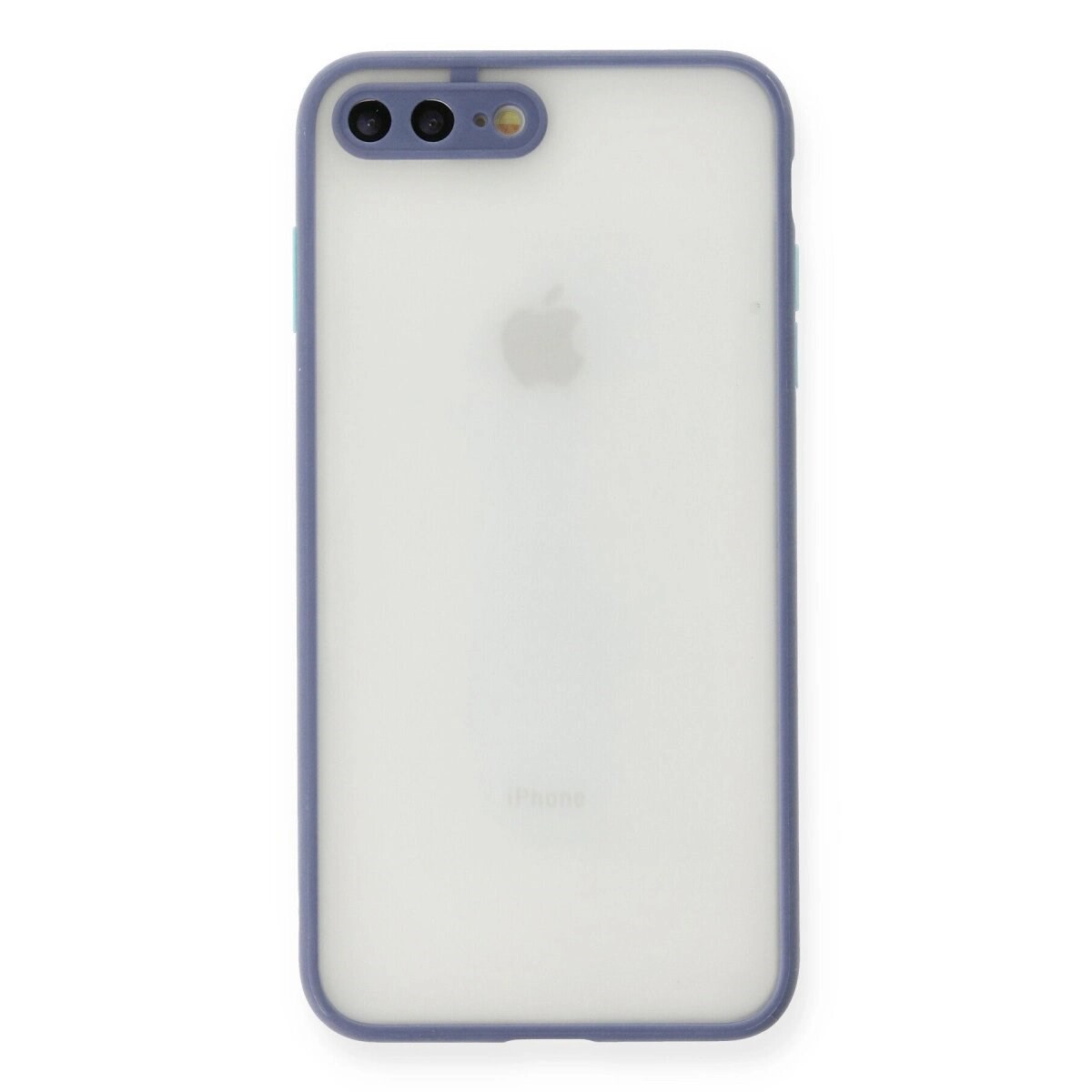 Apple İphone 7 Plus Kılıf Montreal Silikon Kapak - Gri