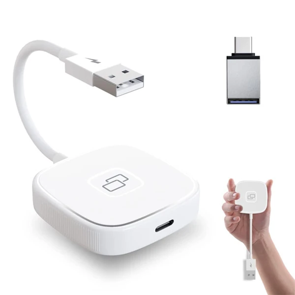 Apple iPhone USB+Lightning Carplay Mirror Adaptör Çevirici -Youtube Netflix Tiktok Video Yansıtıcı-(1903)