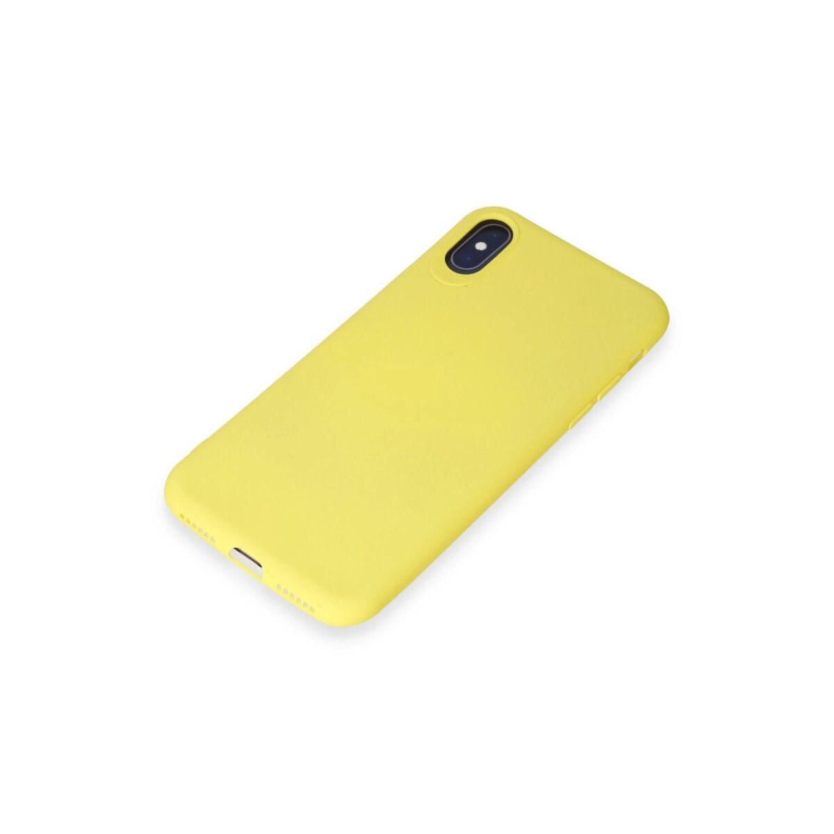 Apple İphone X Kılıf First Silikon - Sarı