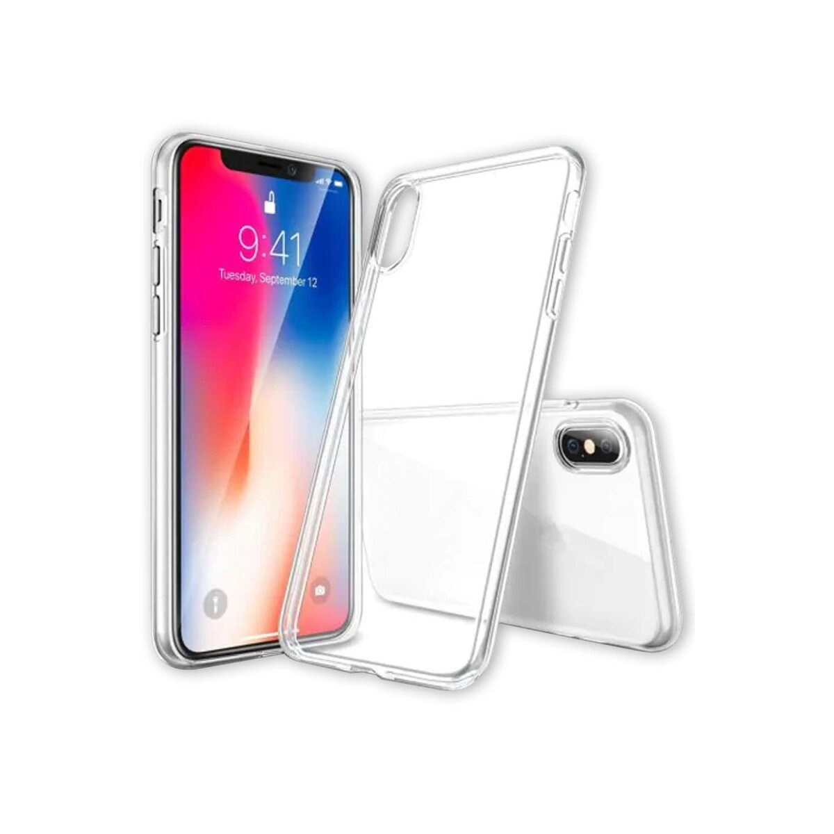 Apple İphone X Kılıf Lüx Şeffaf Silikon