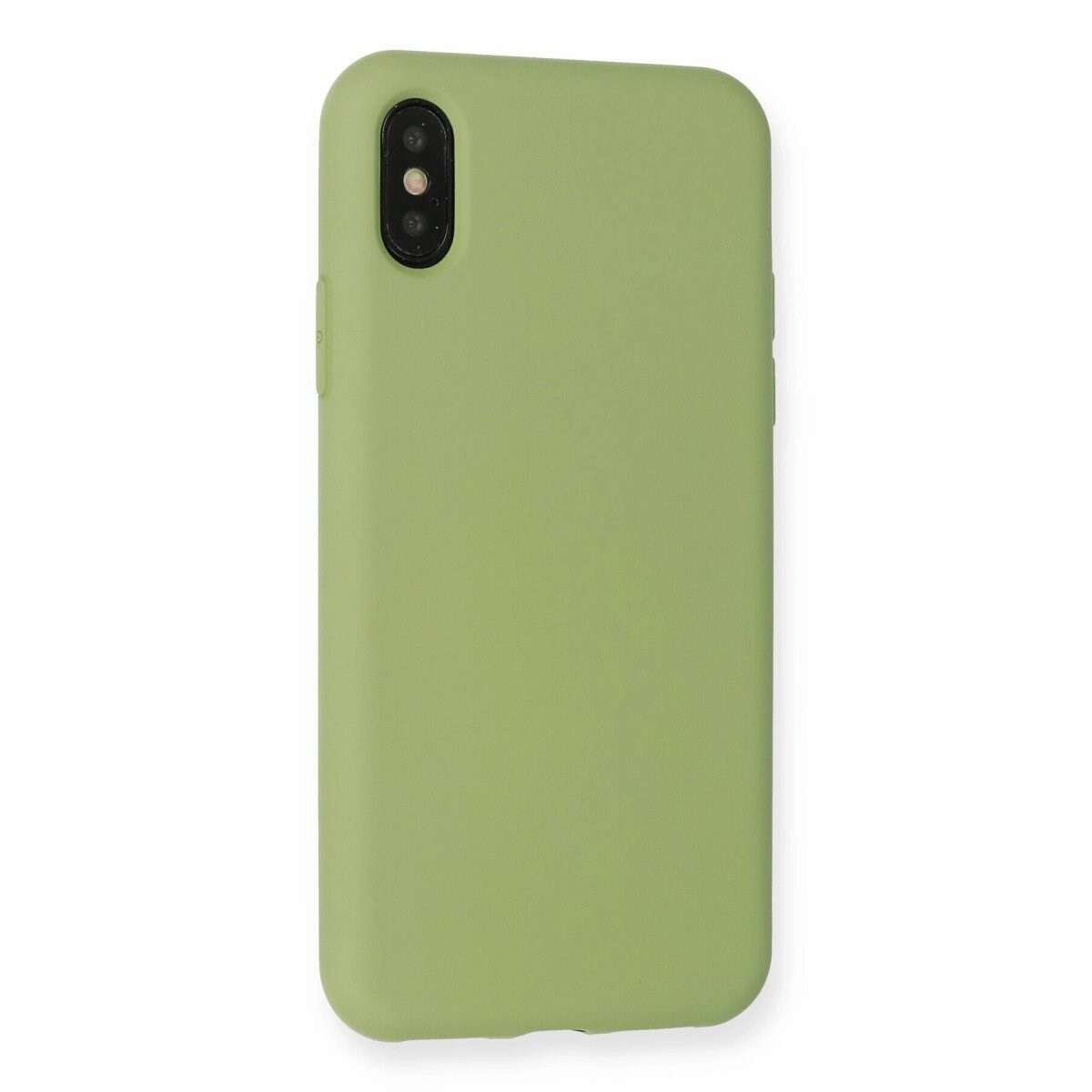 Apple İphone Xs Max Kılıf Nano İçi Kadife Silikon - Yeşil