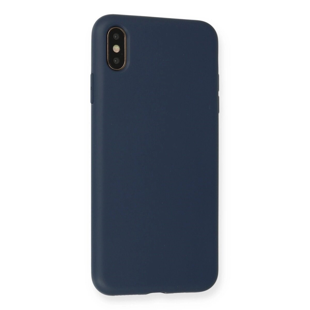 Apple İphone Xs Max Kılıf Nano İçi Kadife Silikon - Lacivert
