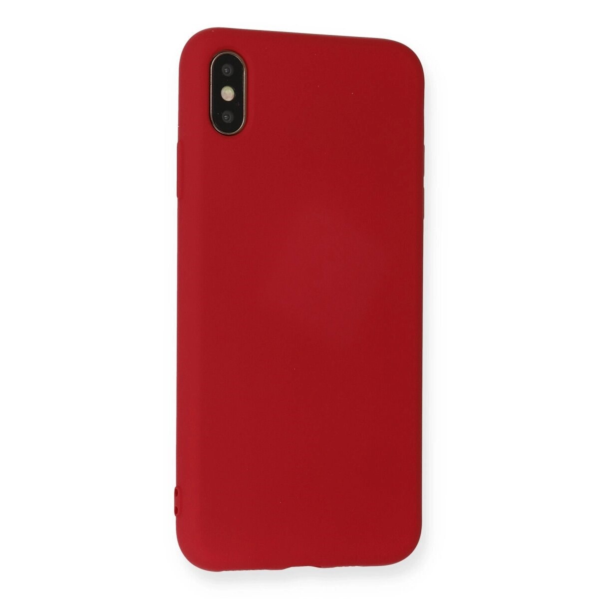 Apple İphone Xs Max Kılıf Nano İçi Kadife Silikon - Kırmızı