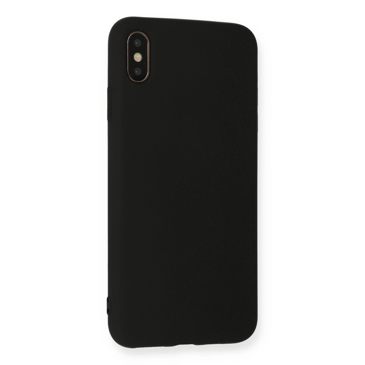 Apple İphone Xs Max Kılıf Nano İçi Kadife Silikon - Siyah