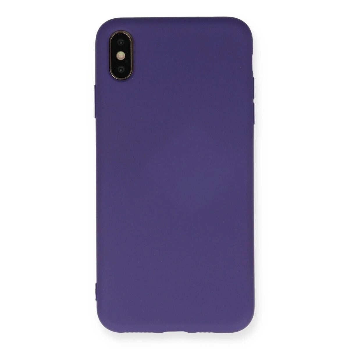 Apple İphone Xs Max Kılıf Nano İçi Kadife Silikon - Mor