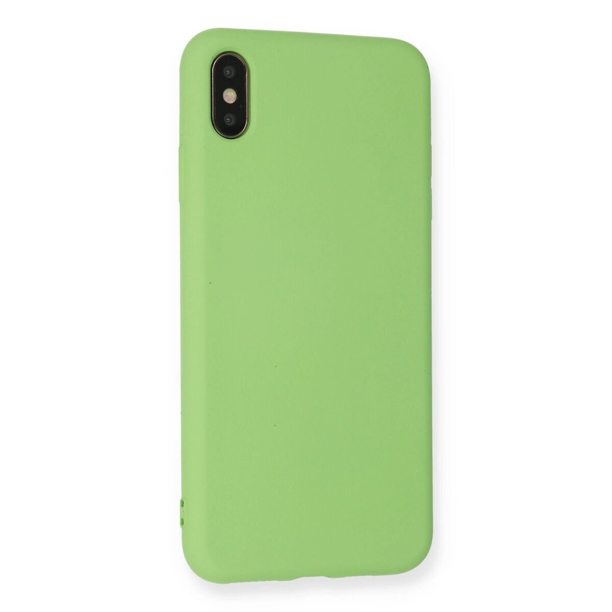 Apple İphone Xs Max Kılıf Nano İçi Kadife Silikon - Açık Yeşil