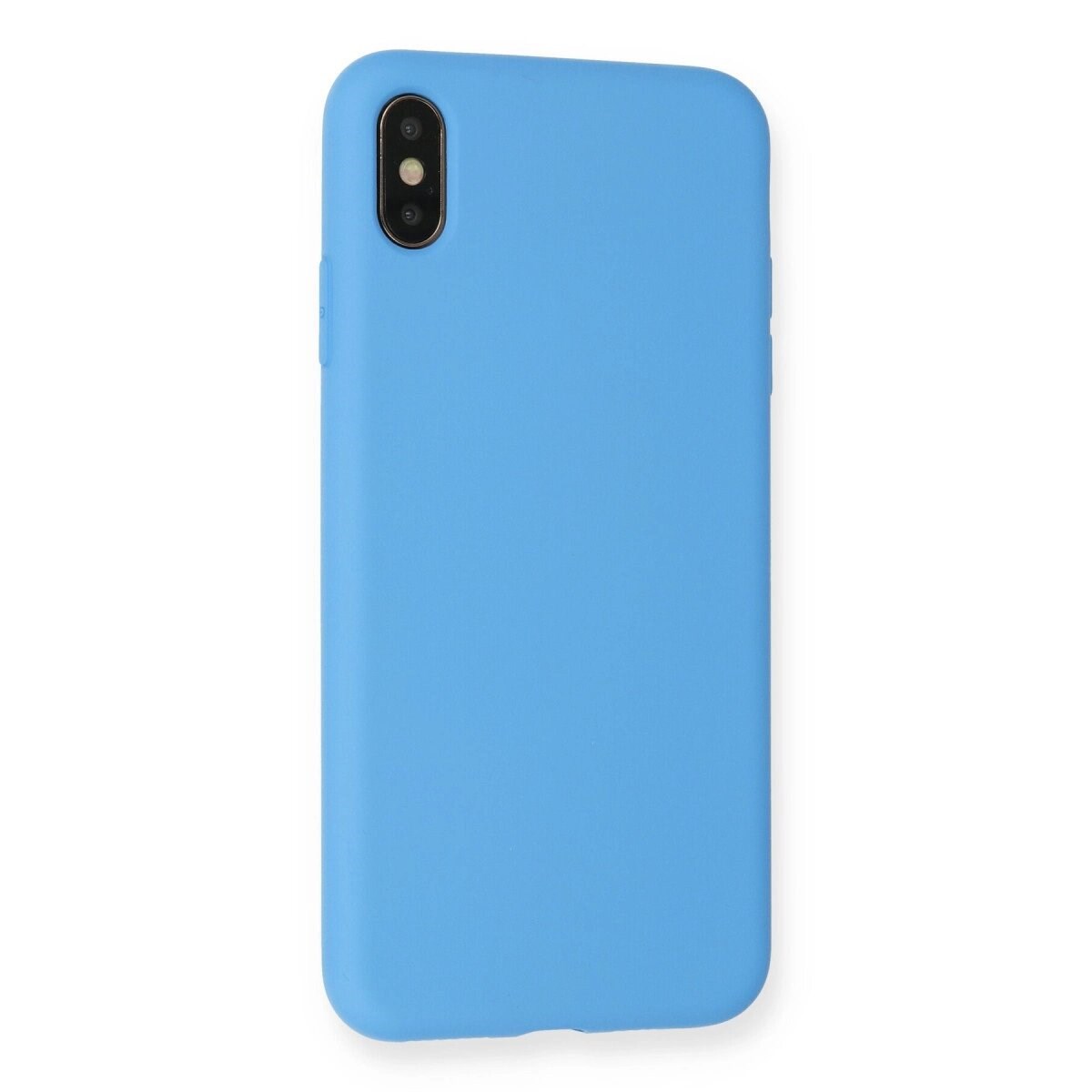 Apple İphone Xs Max Kılıf Nano İçi Kadife Silikon - Mavi