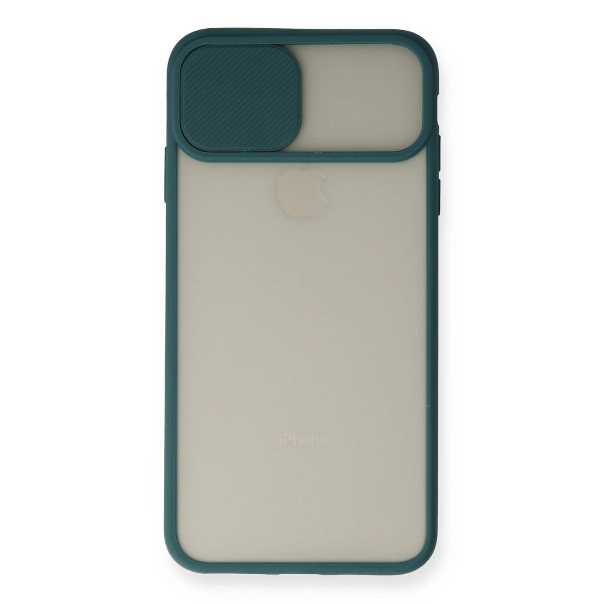 Apple İphone Xs Max Kılıf Palm Buzlu Kamera Sürgülü Silikon - Yeşil