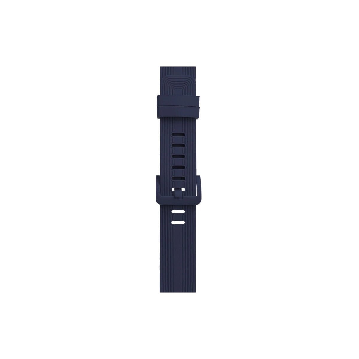 Apple Watch 38mm Kr408 Çizgili Silikon Kordon (saat Değildir) - Lacivert