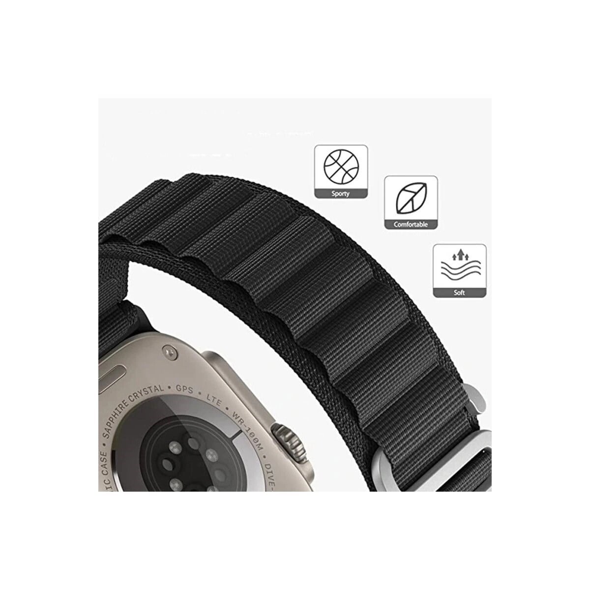 Apple Watch 38mm Mountain Kordon (saat Değildir) - Lacivert