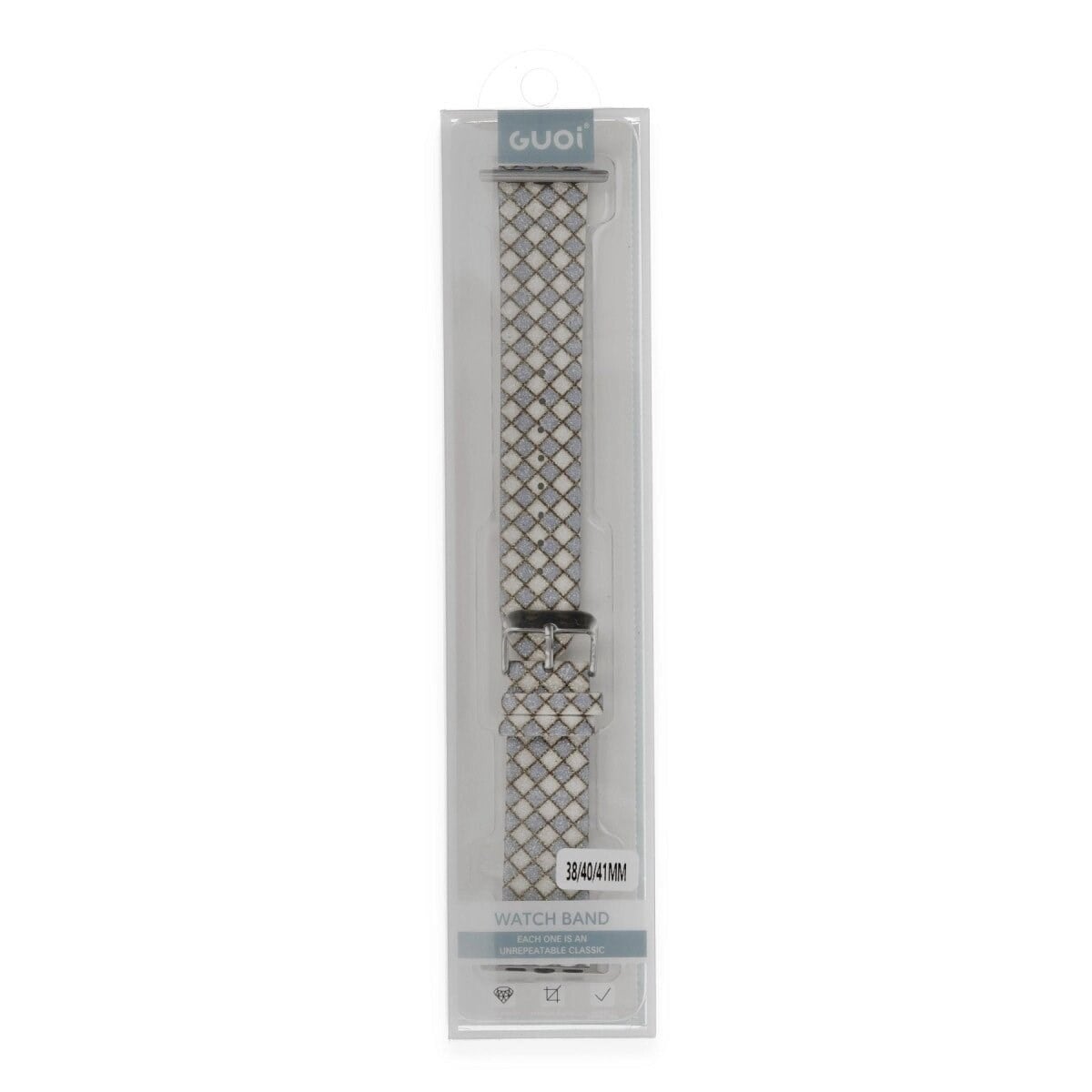 Apple Watch 42mm Karo Motif Kordon (saat Değildir) - Lila