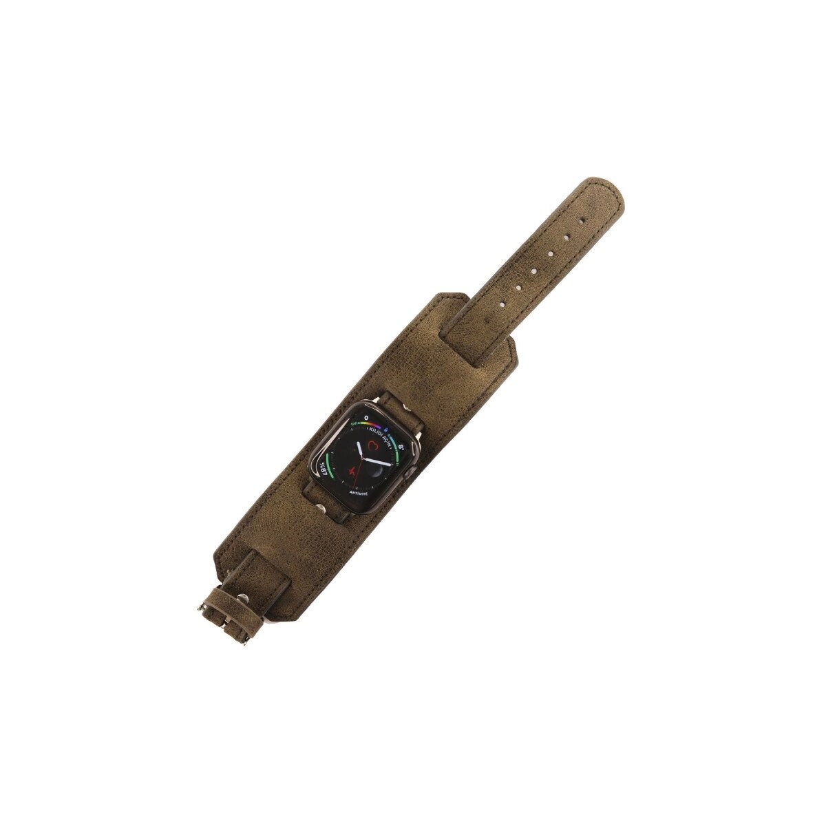 Apple Watch 42mm Nl17 Deri Kordon (saat Değildir) - Kahverengi