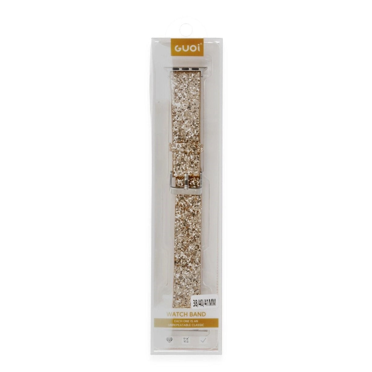 Apple Watch 42mm Ry Taşlı Kordon (saat Değildir) - Gold