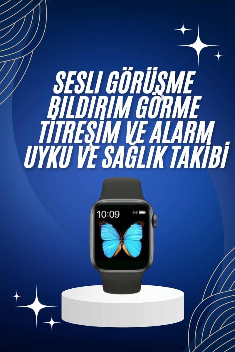 Arama Cevaplayabilen Akıllı Saat Bluetooth Bağlantılı Sosyal Medya Girişli Yeni Nesil