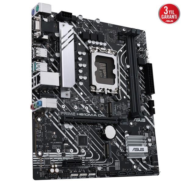 ASUS PRIME H610M-A D4-CSM DDR4 HDMI DP PCIe 16X v4.0 1700p mATX