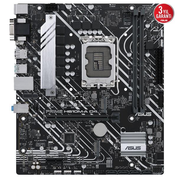 ASUS PRIME H610M-A D4-CSM DDR4 HDMI DP PCIe 16X v4.0 1700p mATX