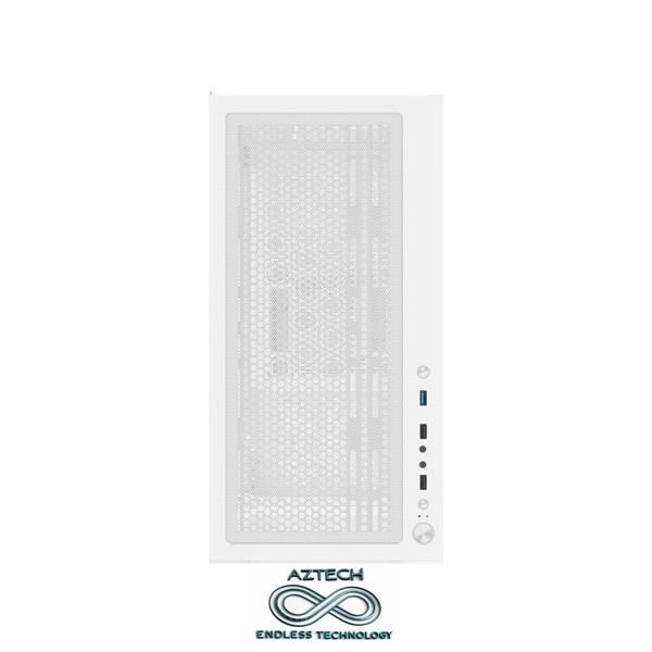 AZTECH AZT101 W Gaming Mid-Tower PC Kasası Beyaz