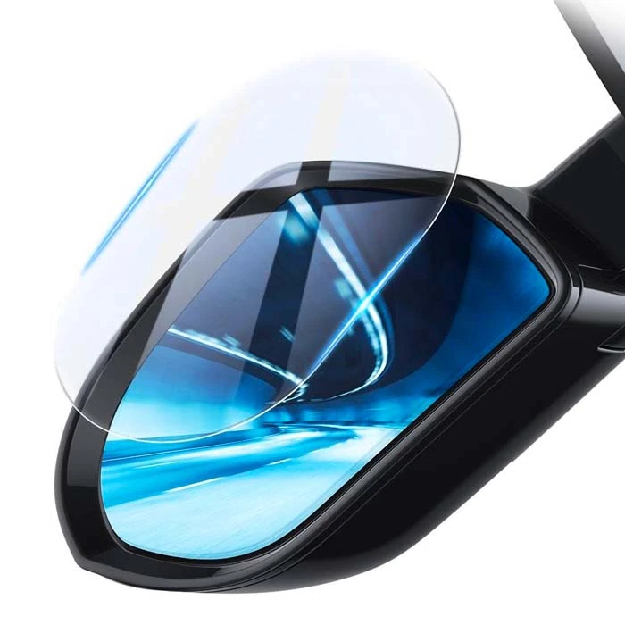 Baseus 135x95mm Araç Oto Yan Dikiz Ayna Yağmur Su Kaydırıcı Sis Önleyici Film 2 Adet Set-(1903)