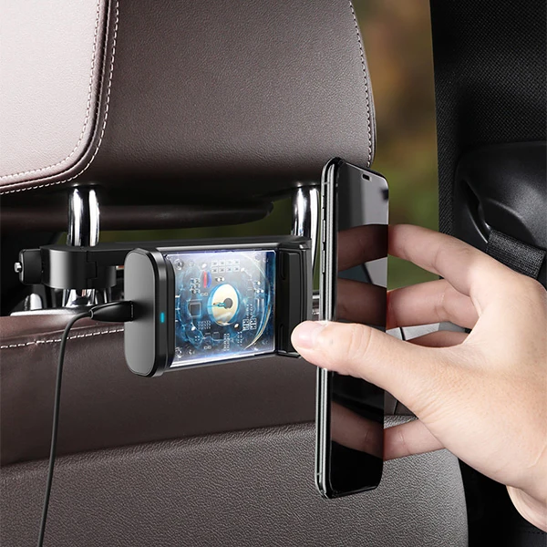 Baseus Arka Koltuk Kablosuz Telefon Tutucu  Wireless 15W Hızlı Şarj Cihazı - Energy Storage-(1903)