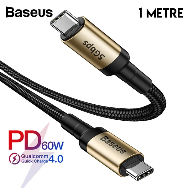 Baseus Cafule series Type-C PD3.1 Gen1 60W(20V/3A) 5Gbps Usb Şarj Kablasu 1metre-(1903)