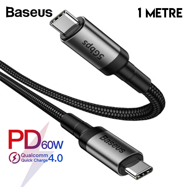 Baseus Cafule series Type-C PD3.1 Gen1 60W(20V/3A) 5Gbps Usb Şarj Kablasu 1metre-(1903)