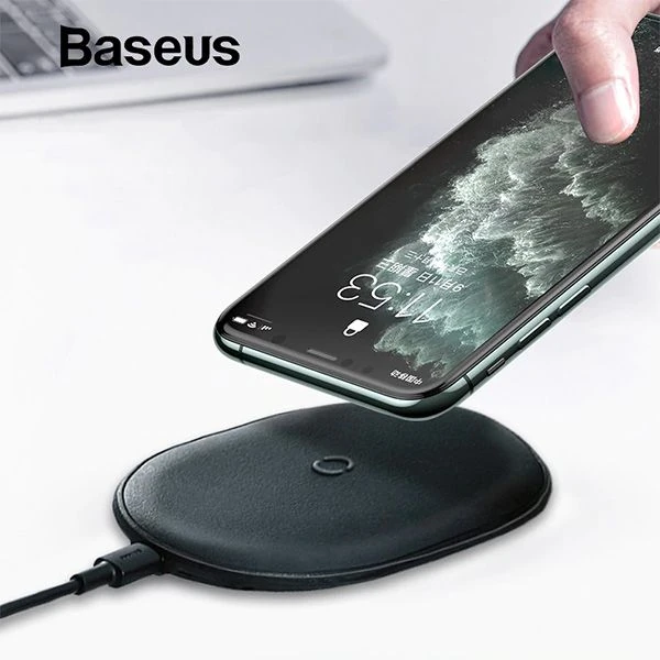 Baseus Cobble 15W wireless Kablosuz Şarj Cihazı İPhone 12-11XS MAX XR 8-(1903)