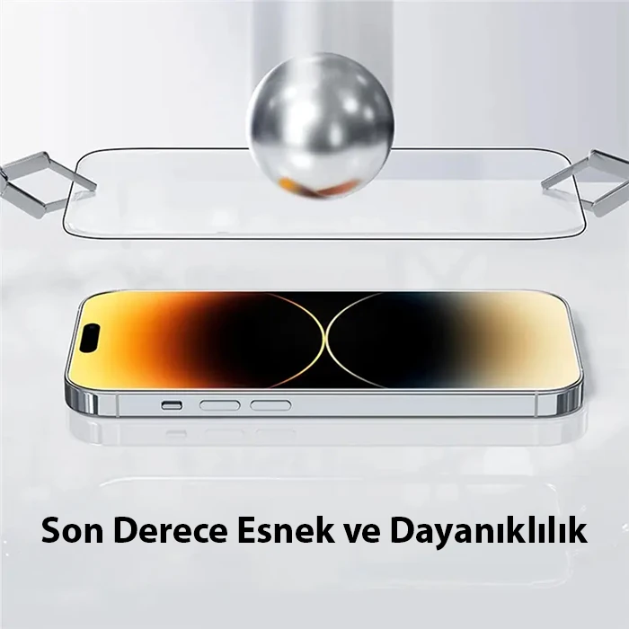 Baseus Corning iPhone 15 Plus Full Koruma Eye-Protection Tempered Cam Ekran Koruyucu-(1903)