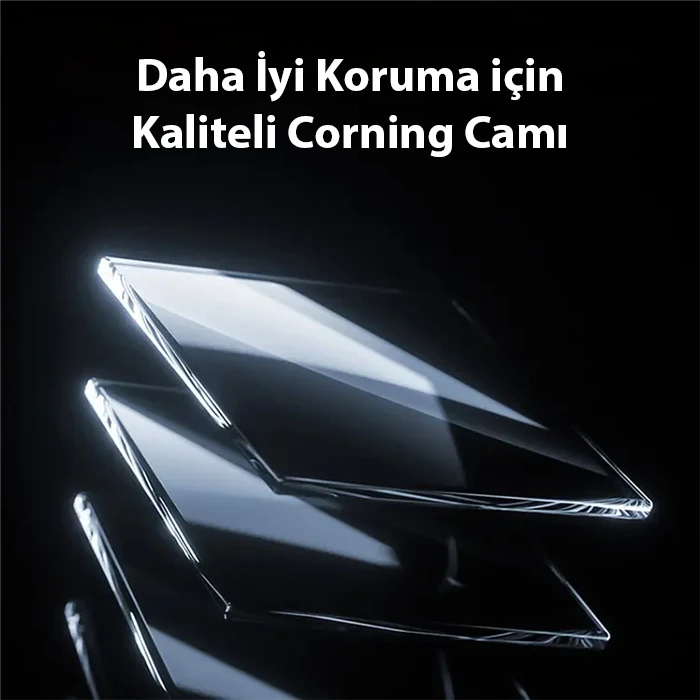 Baseus Corning iPhone 15 Pro HD Tempered Full Koruma Cam Ekran Koruyucu-(1903)