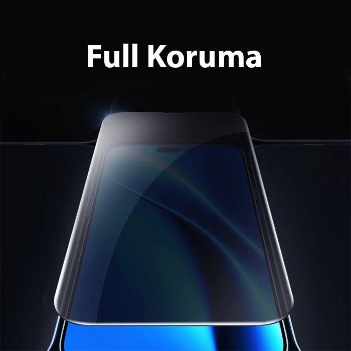 Baseus Crystal iPhone 15 Plus Privacy Full Koruma Tempered Cam Ekran Koruyucu-(1903)