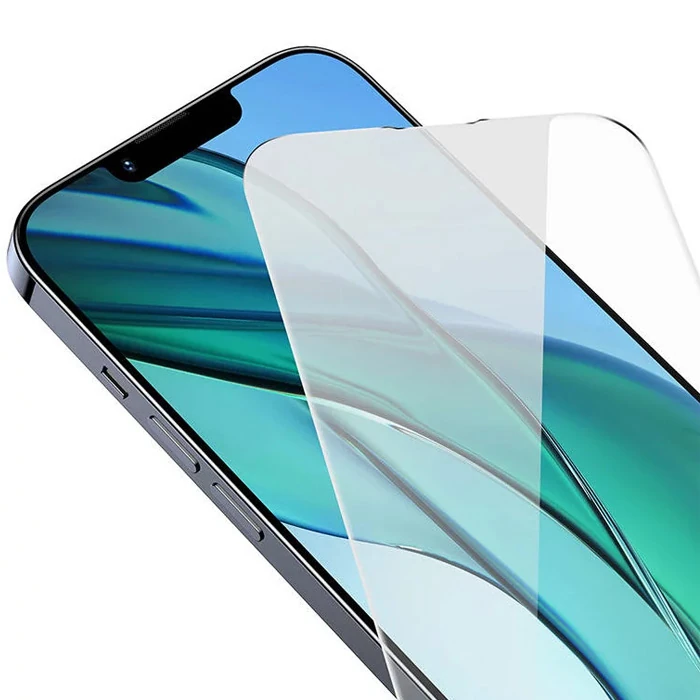 Baseus Crystal Serisi iPhone 15 Full Koruma Tempered Cam Ekran Koruyucu-(1903)