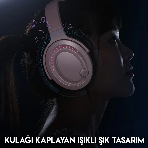 Baseus GAMO D05 Immersive Virtual 3D Işıklı pc Gaming Oyuncu Kulaklığı-(1903)