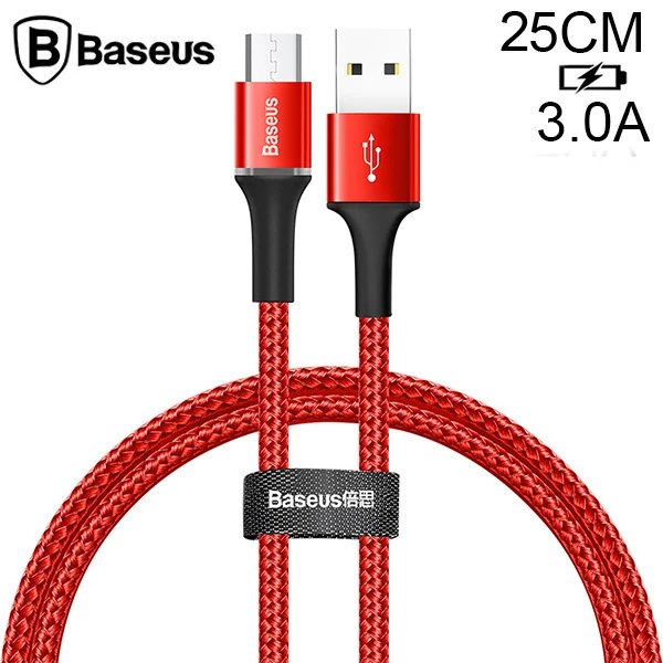 Baseus halo Mikro Usb 3A Hızlı Şarj 0.25CM Kısa Power Bank için Şarj Kablosu-(1903)