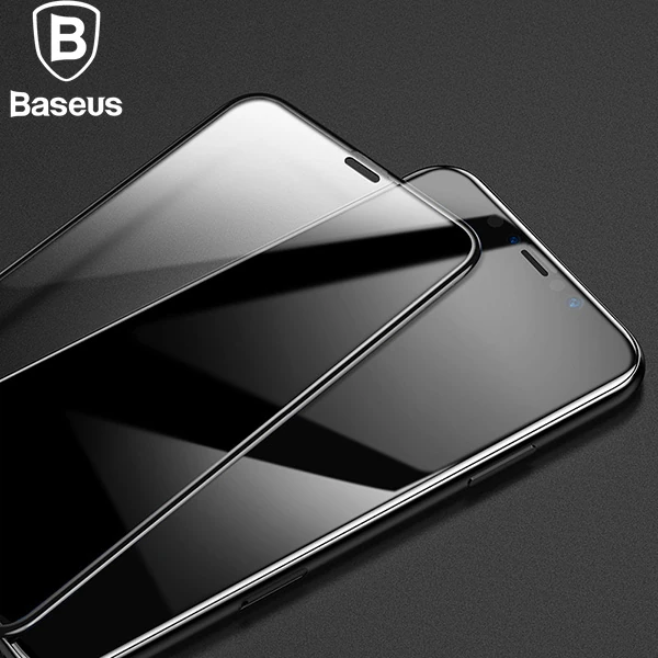 Baseus İPhone 11 Pro 3D Full Kaplama Kırılmaz Cam Koruyucu Tempered Glass Screen Protector-(1903)