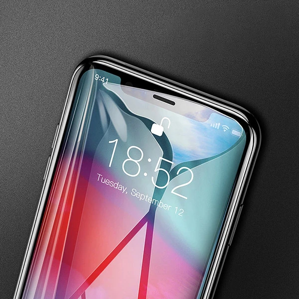 Baseus İPhone 11 Pro 3D Full Kaplama Kırılmaz Cam Koruyucu Tempered Glass Screen Protector-(1903)