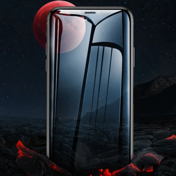 Baseus İPhone 11 Pro/ XS/X  023mm Anti Spy Çerçeveli Tempered Cam Ekran Koruyucu-(1903)