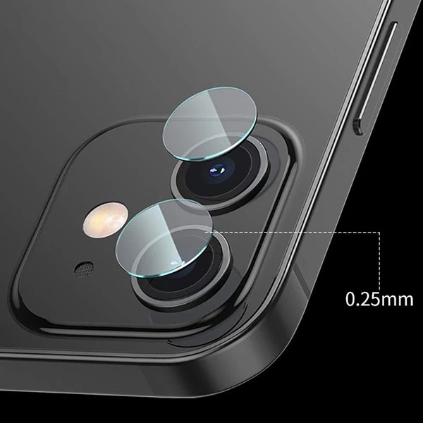 Baseus iPhone 12 6.1  Tempered Kamera Lens Koruma Camı 2Set 12 Mini Uyumlu-(1903)