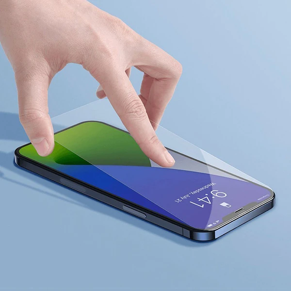 Baseus İPhone 12 Pro Max 6.7  0.3mm Ful Tempered Cam Ekran Koruyucu 2 Adet Set-(1903)