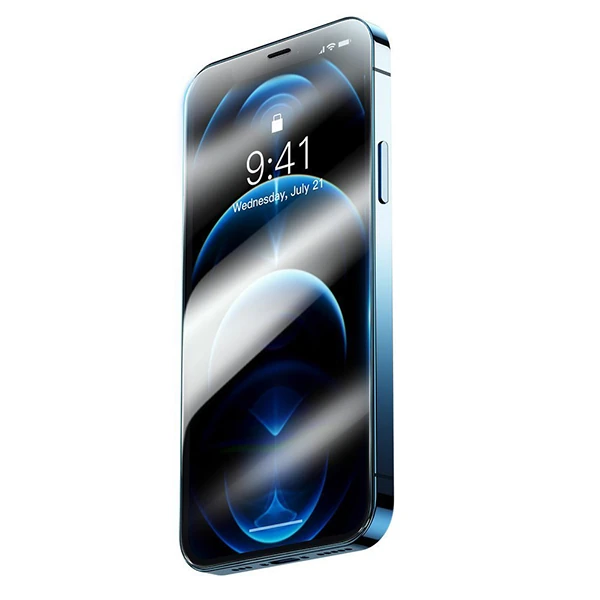 Baseus iPhone 12 Pro Max 6.7 0.3mm HD Anti-drop Tempered Kırılmaz Cam Ekran Koruyucu 2 Adet-(1903)