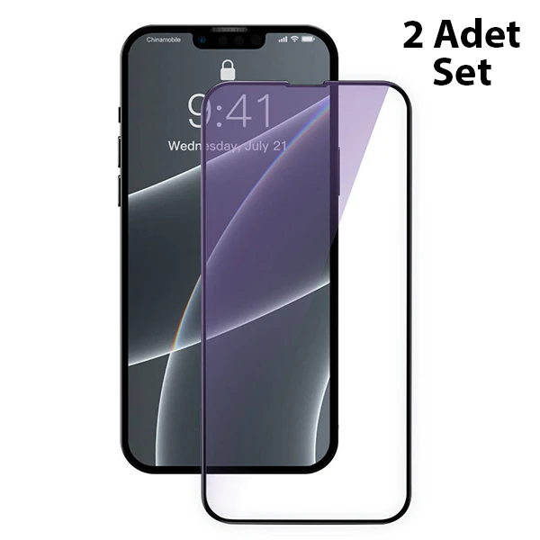 Baseus iPhone 13 Mini 0.3mm Full Çerçeve Cam Ekran Koruyucu 2 Adet-(1903)