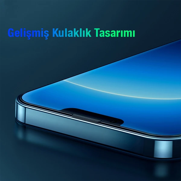 Baseus iPhone 14 Plus/13 Pro Max 6.7 0.3mm Full Koruma Tempered Cam Ekran Koruyucu 2 Adet Set-(1903)