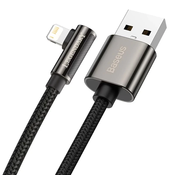 Baseus Legend Elbow USB to iPhone Lightning 2.4A Hızlı Data Şarj Kablosu 1m-(1903)
